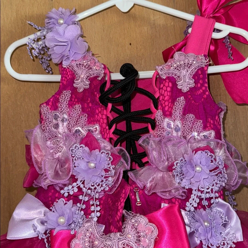 Jenifer Wu Infant Baby Pageant Formal Party  Cupcake Dress with Tulle Beads - Picture 5 of 5